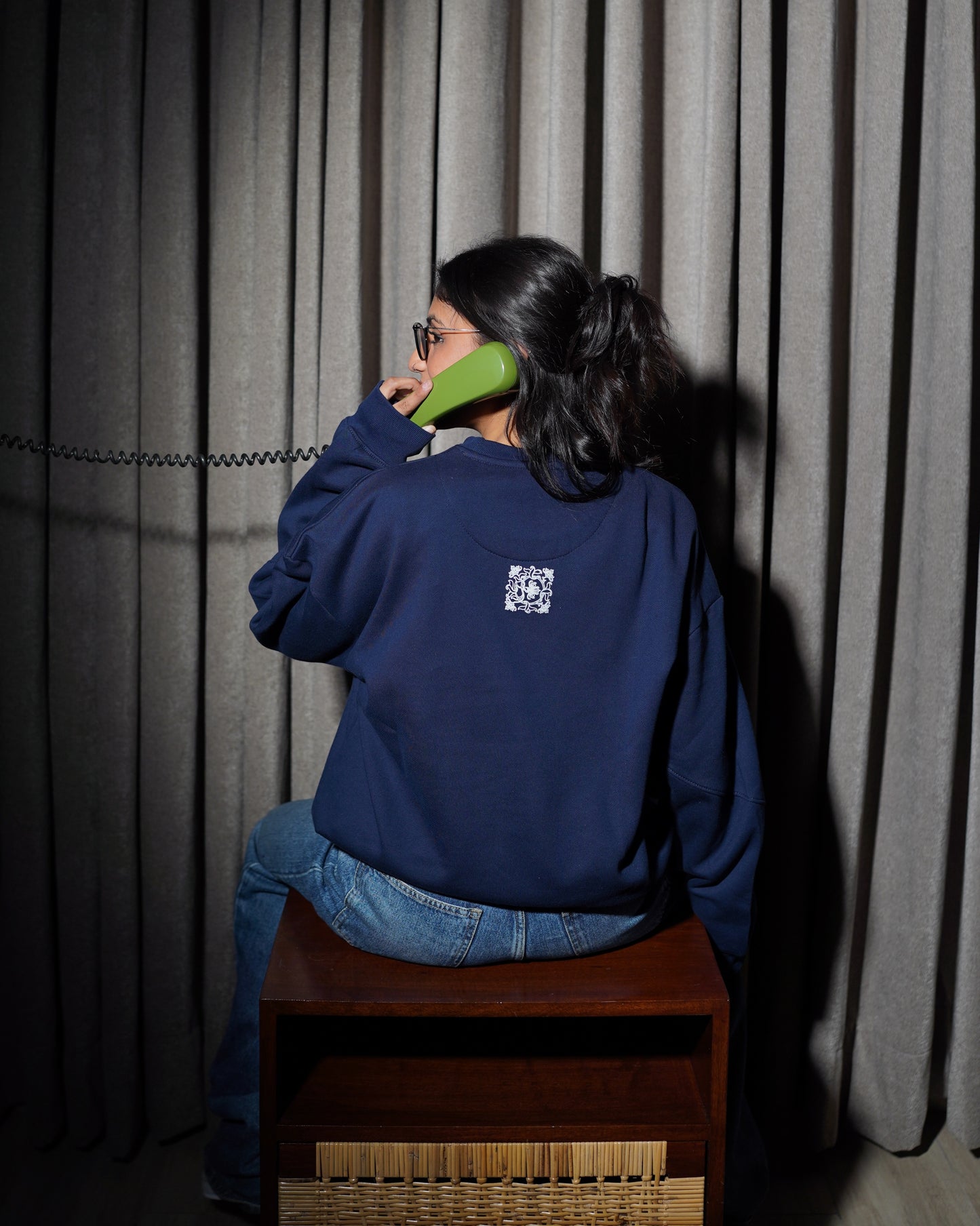 Oversized Sweatshirt / Navy blue