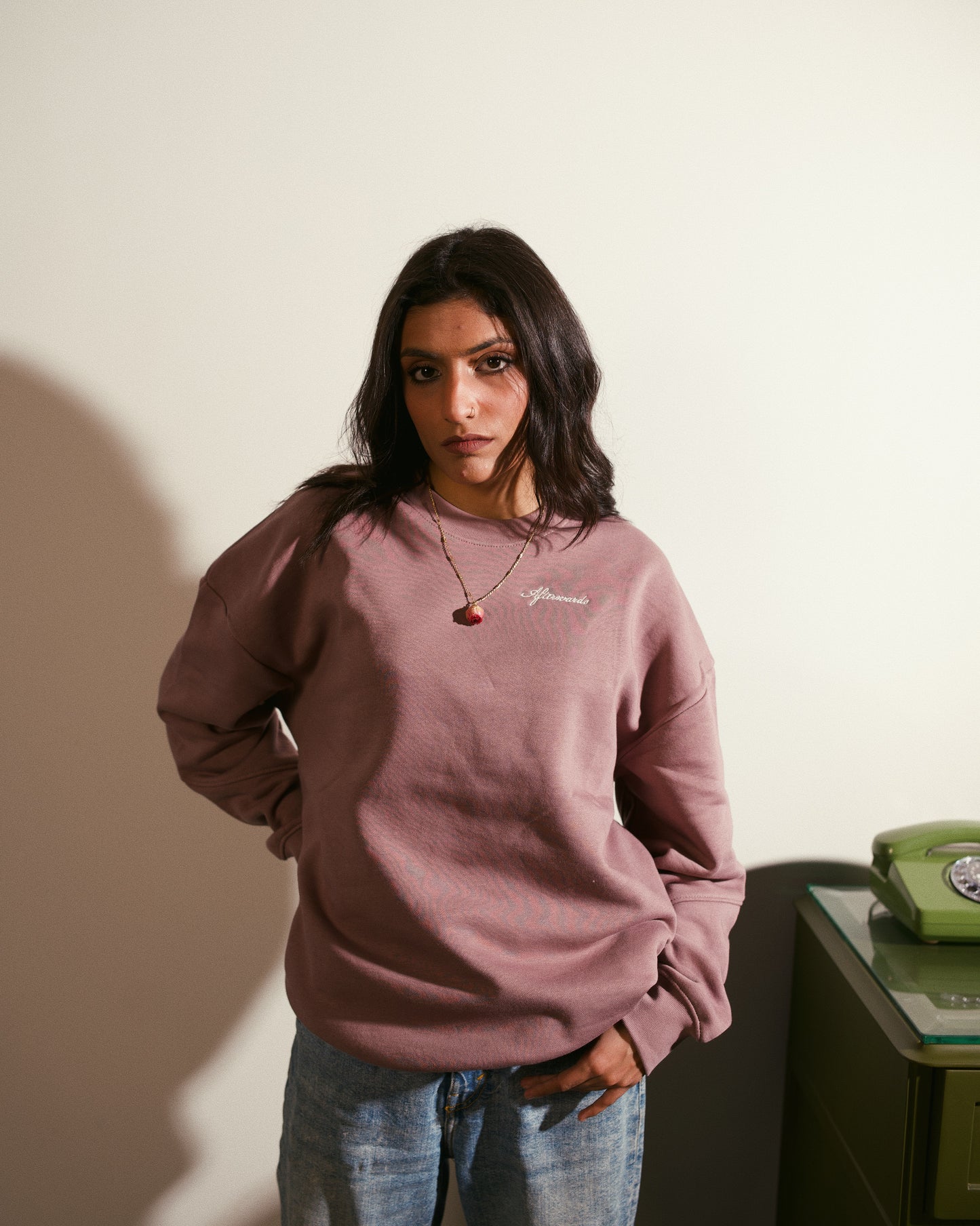 Oversized Sweatshirt / Mauve Pink