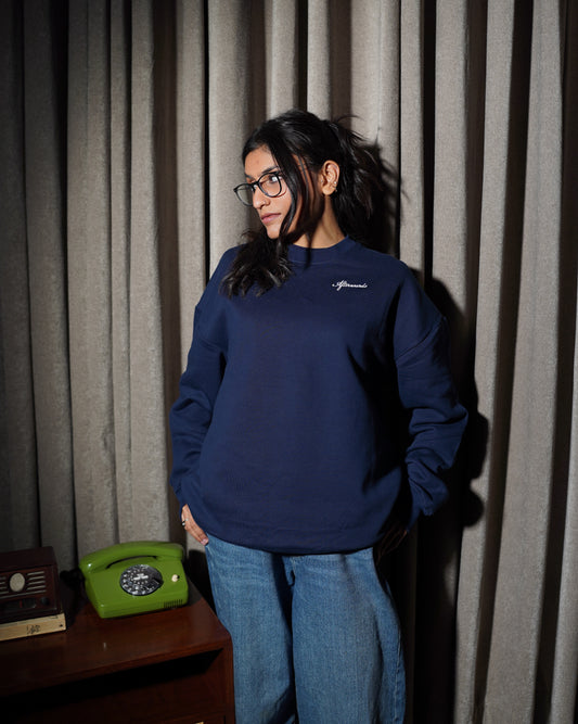 Oversized Sweatshirt / Navy blue