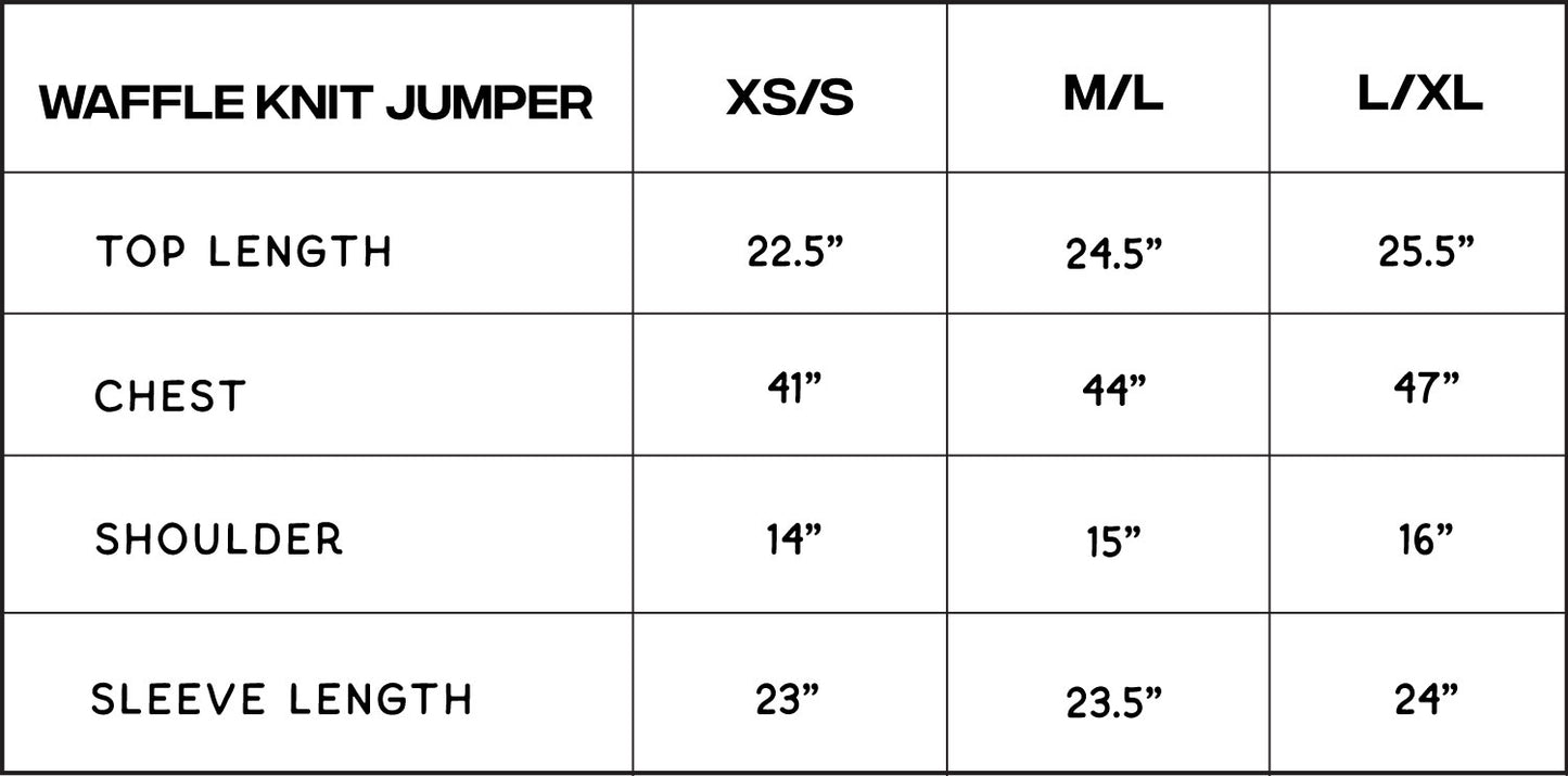 Waffle Knit Top | Dust Blue